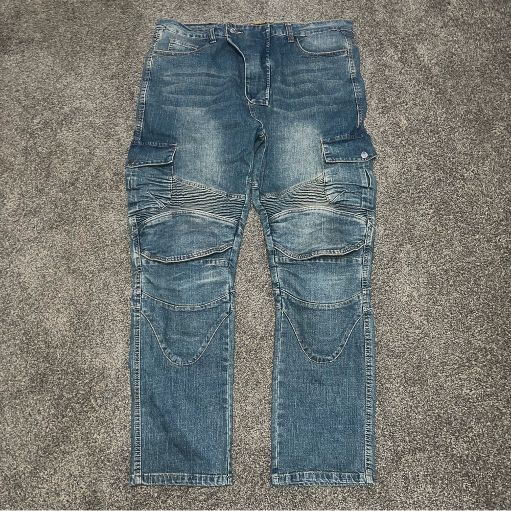 Winx Wheels Cargo Armored Padded Biker Jeans Mens Size (EU XL) 36-37x30
